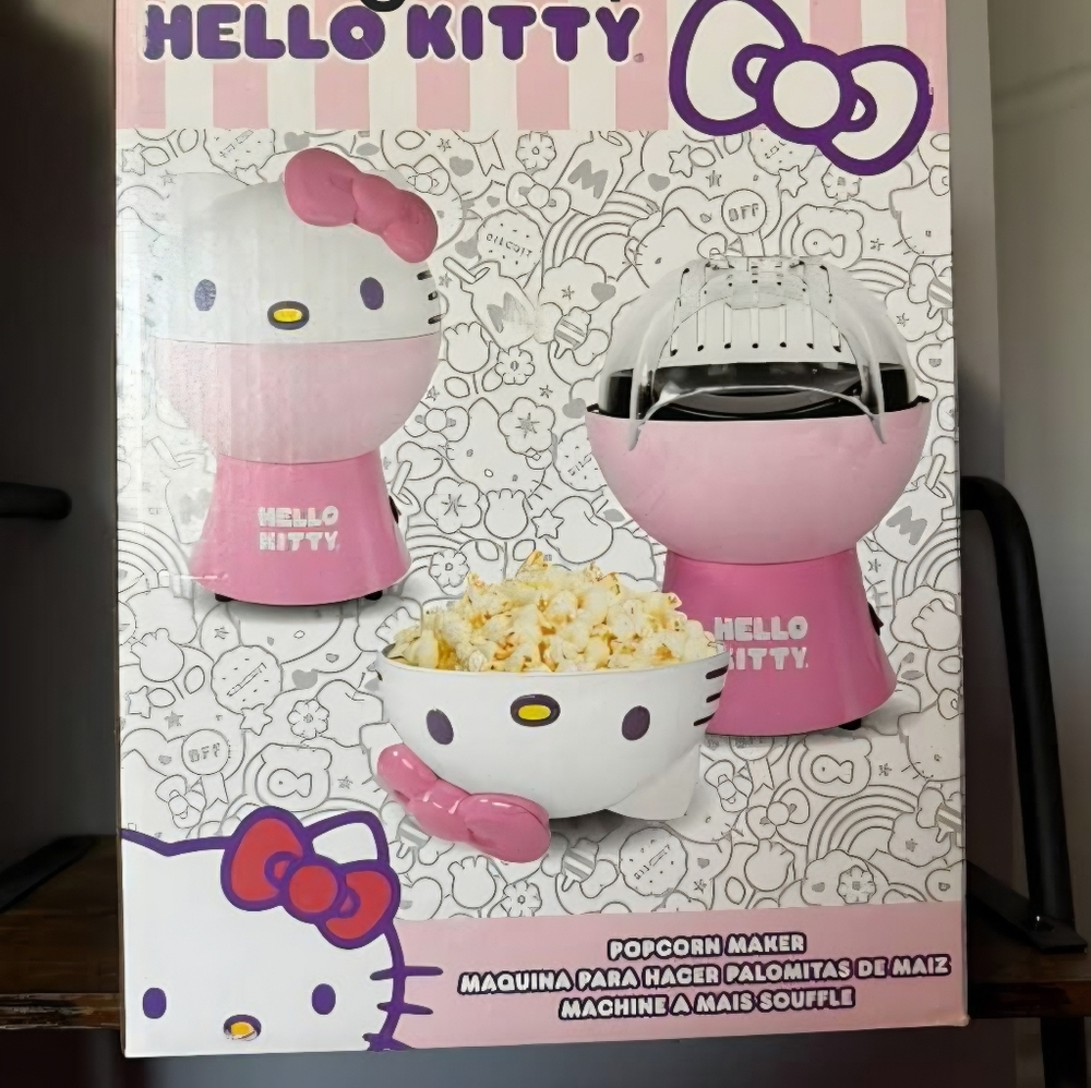 Hello Kitty Pink and White Popcorn Maker